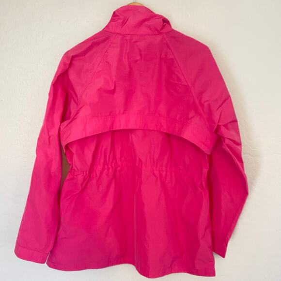 Athleta Westerly Rain Wind Jacket Womens Size Medium Hot Pink Barbiecore Active - Picture 3 of 7